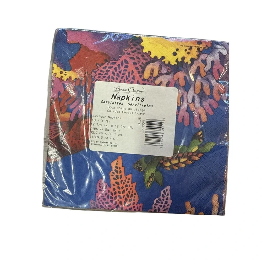 Party Occasion Invitations Blue Lagoon Theme Invitations (24) & Napkins (32) NEW